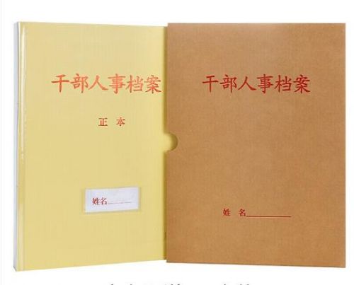 A4干部人事档案盒/档案夹 新标准牛皮纸（可定制印刷）4.5cm脊背
