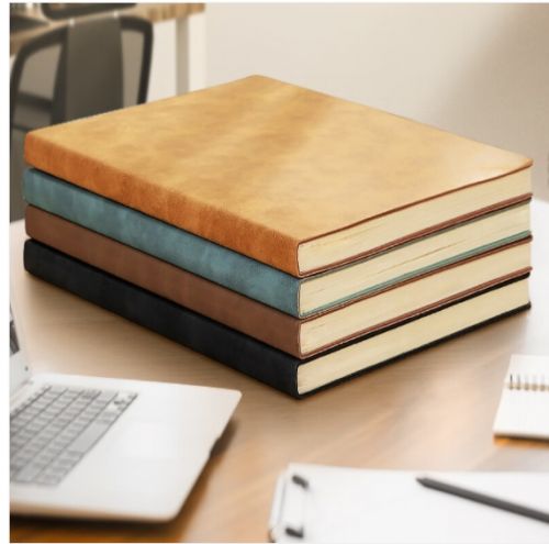 得力(deli)商務筆記本 羊巴皮面 BP107 [4本裝]